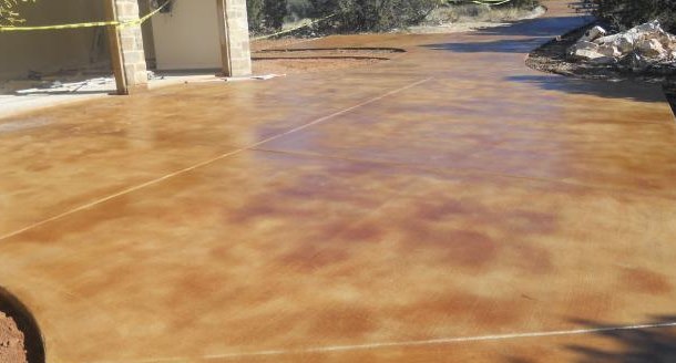 Driveway - Direct Acid Stain