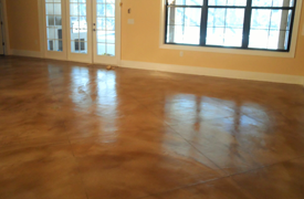 Residential Stained Concrete Floors